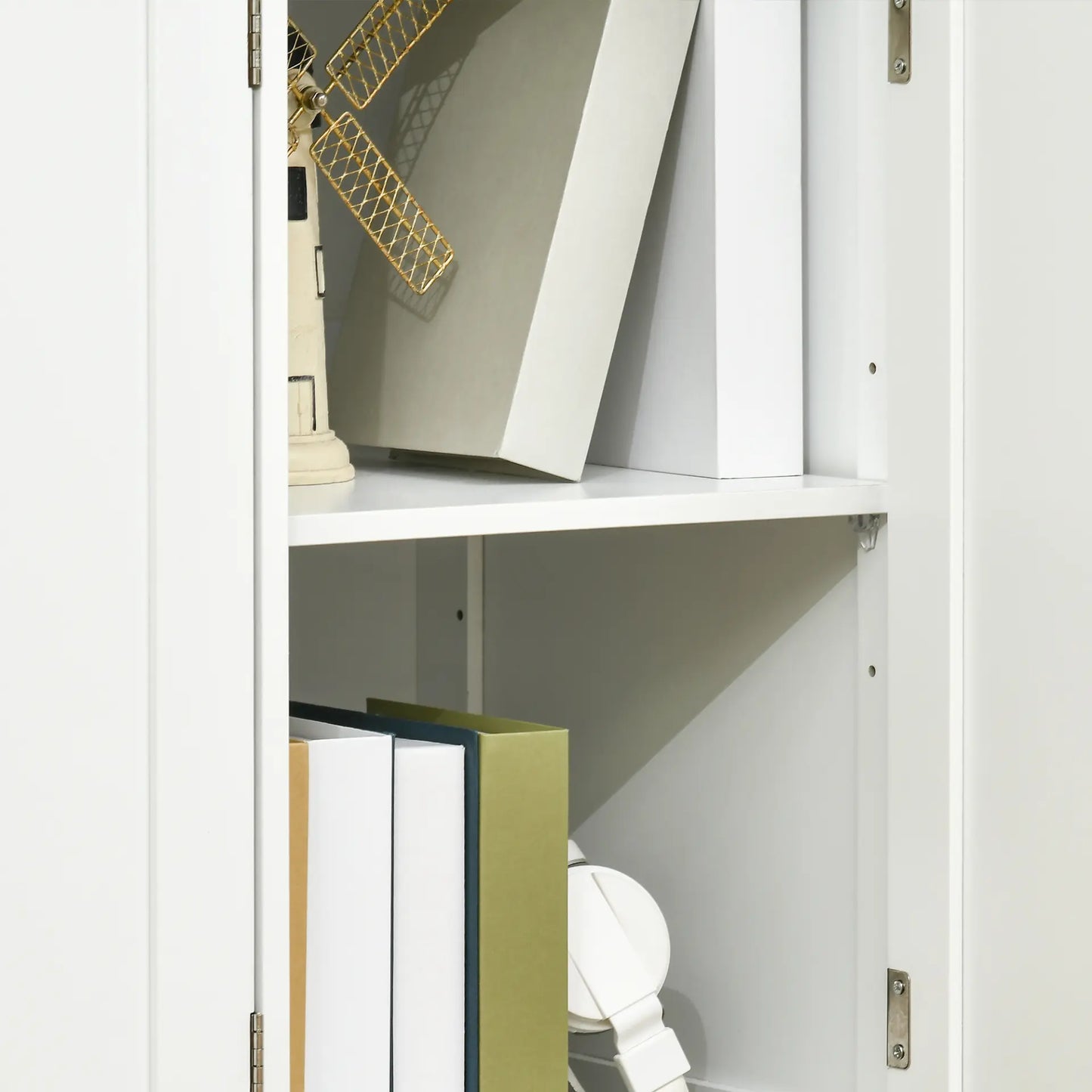 Modern Sideboard with Rubberwood Top, Buffet Cabinet with Storage - Living with Luxury