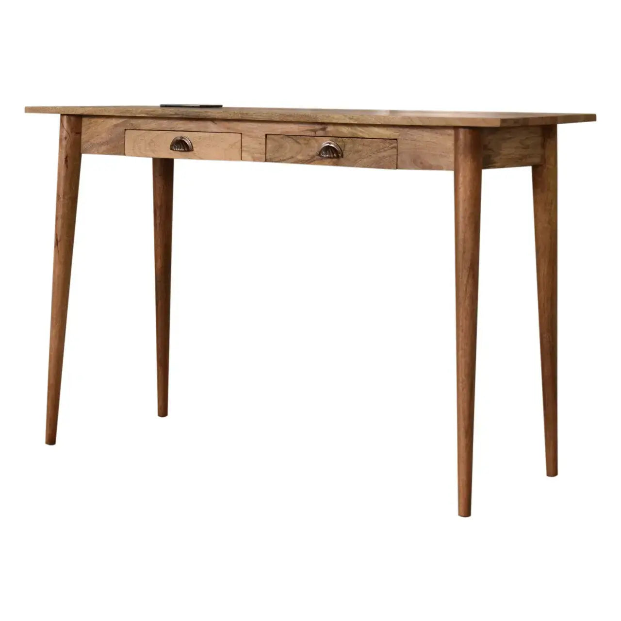 2 Drawer Writing Desk – Sleek with Storage and Cable Organization for Home Office
