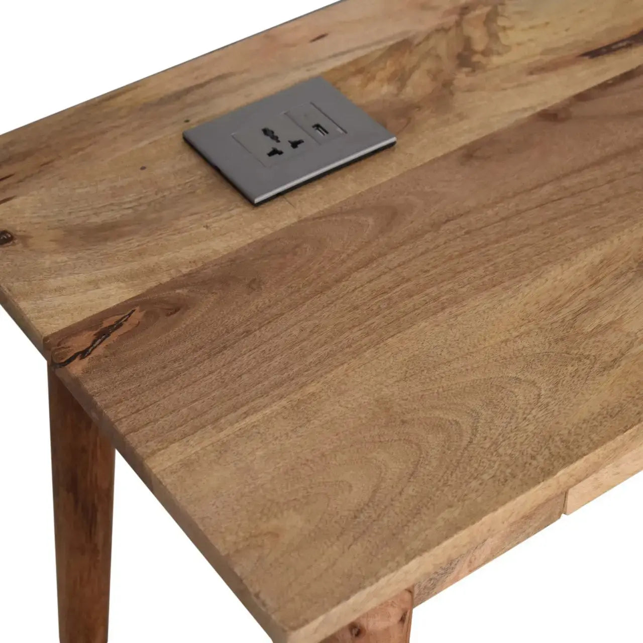 2 Drawer Writing Desk – Sleek with Storage and Cable Organization for Home Office
