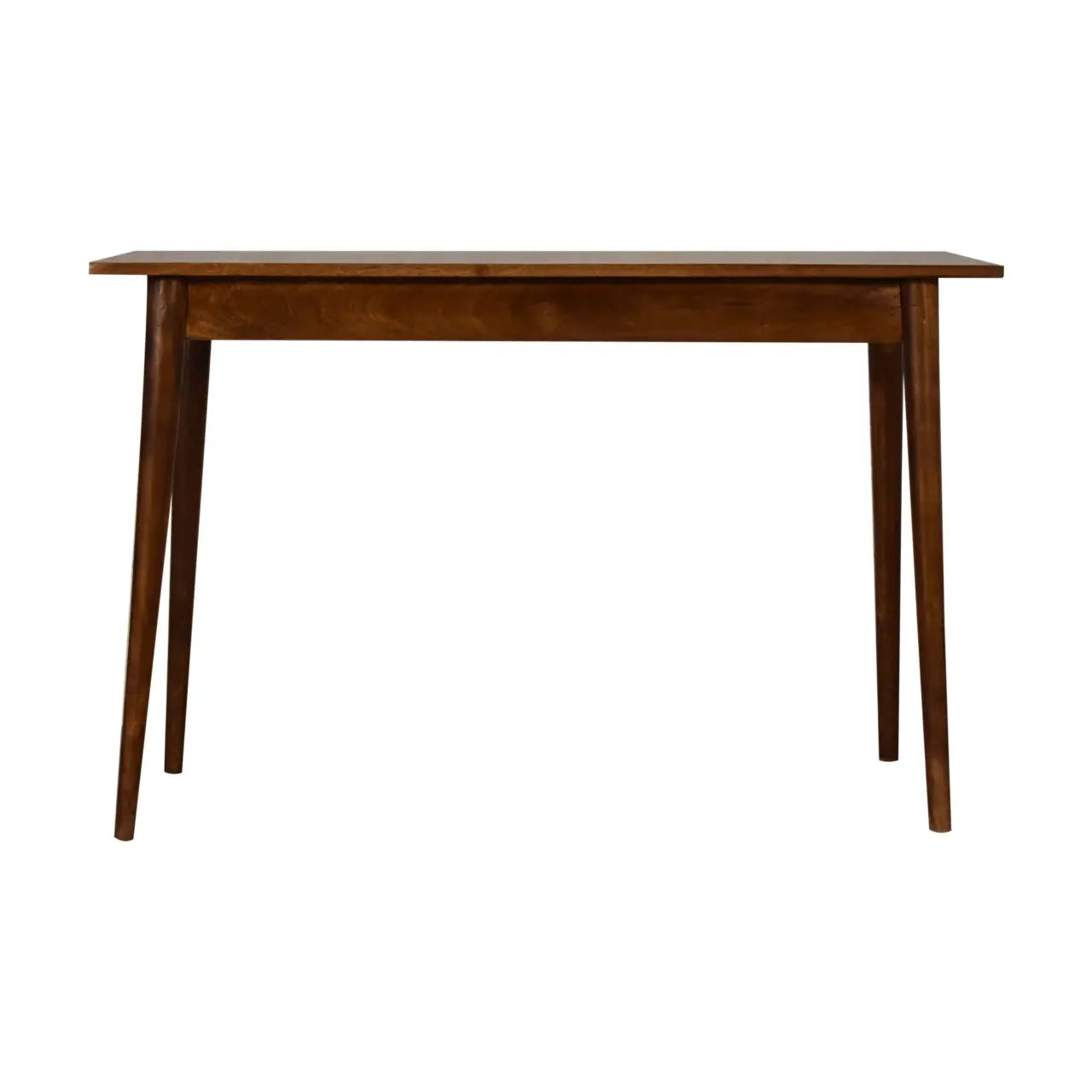 2 Drawer Chestnut Writing Desk | Solid Mango Wood for Home Office