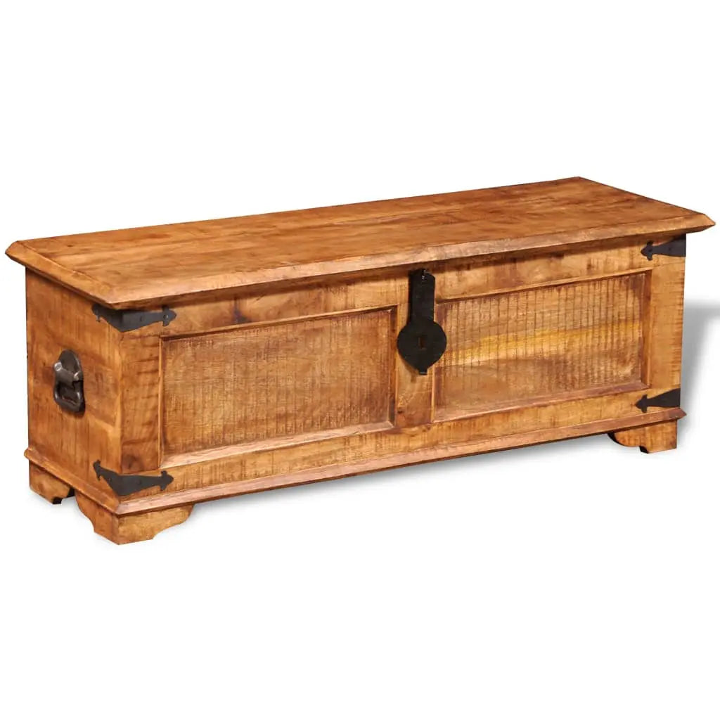 Storage Chest Rough Mango Wood - Living with Luxury