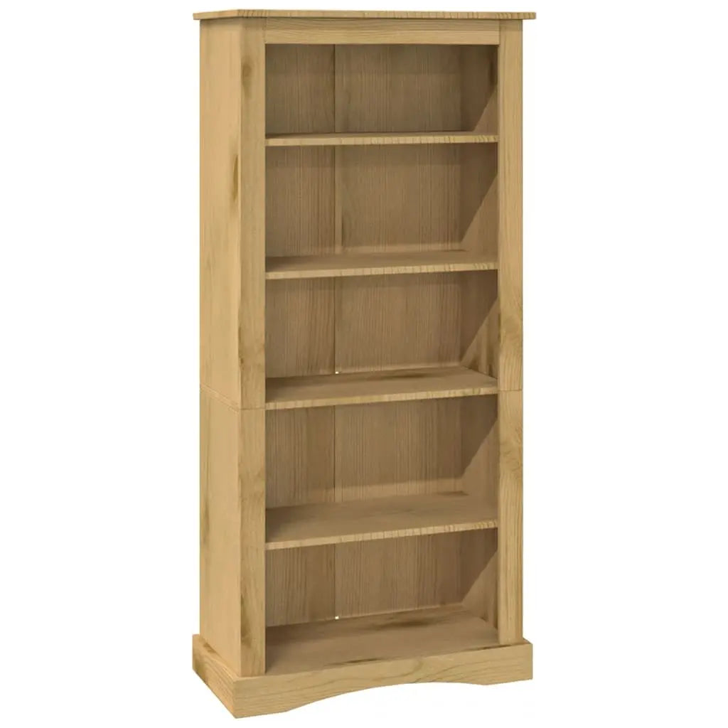 5-Tier Bookcase Mexican Pine Corona Range - Living with Luxury