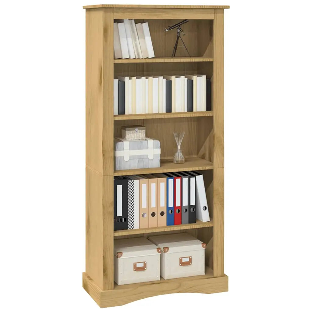 5-Tier Bookcase Mexican Pine Corona Range - Living with Luxury