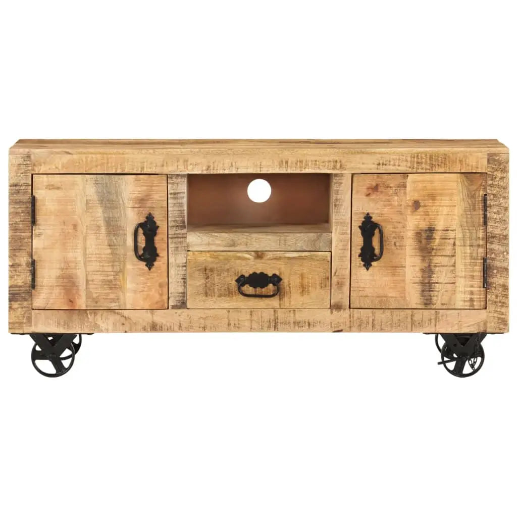 TV Cabinet Rough Mango Wood - Living with Luxury
