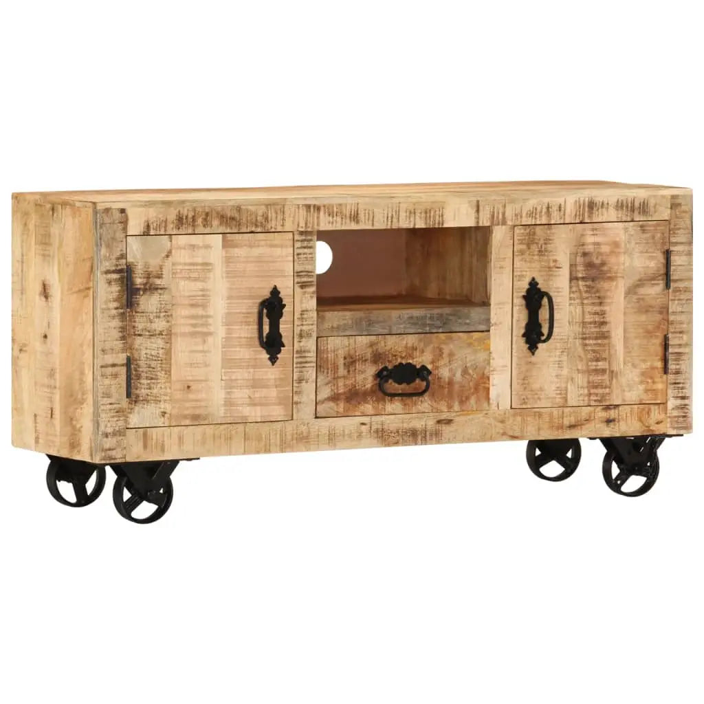 TV Cabinet Rough Mango Wood - Living with Luxury