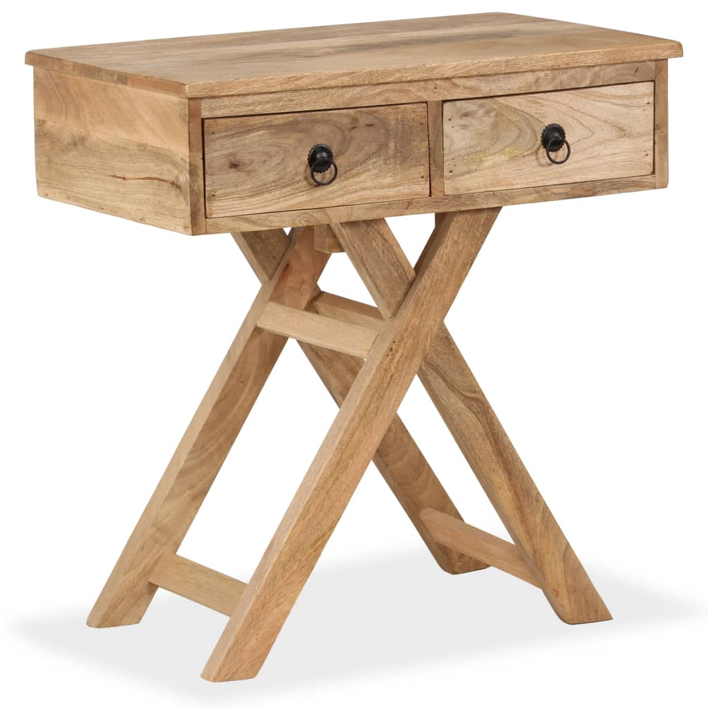 Side Table Solid Mango Wood Living with Luxury