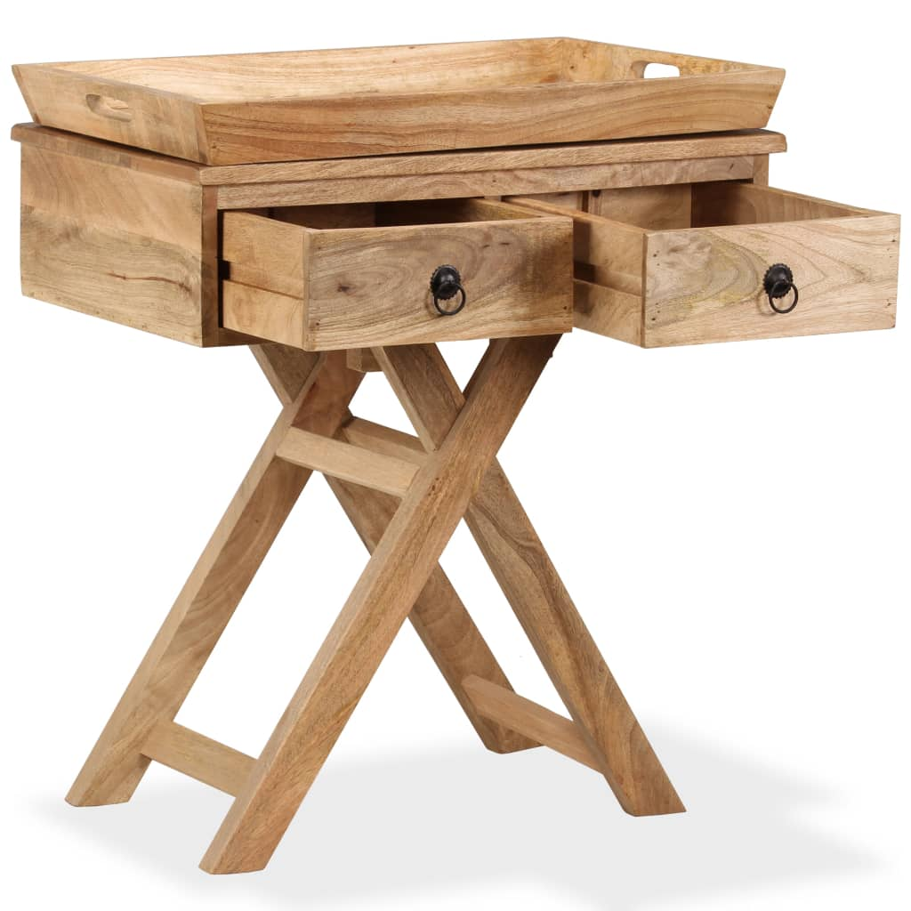Side Table Solid Mango Wood Living with Luxury