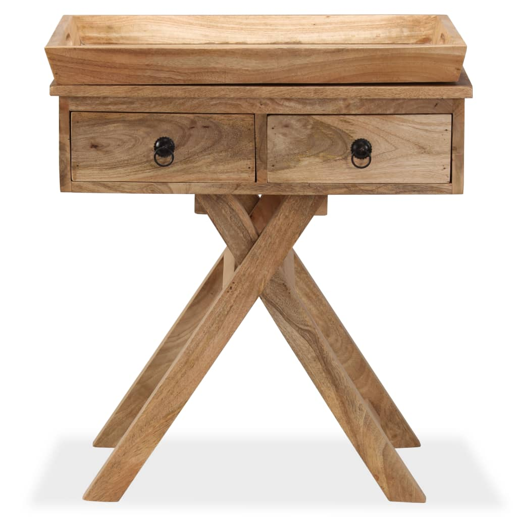 Side Table Solid Mango Wood Living with Luxury