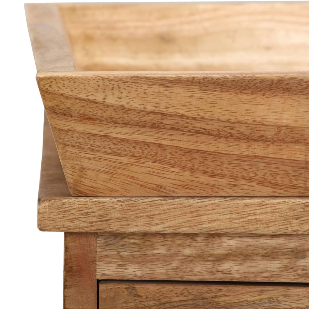 Side Table Solid Mango Wood Living with Luxury