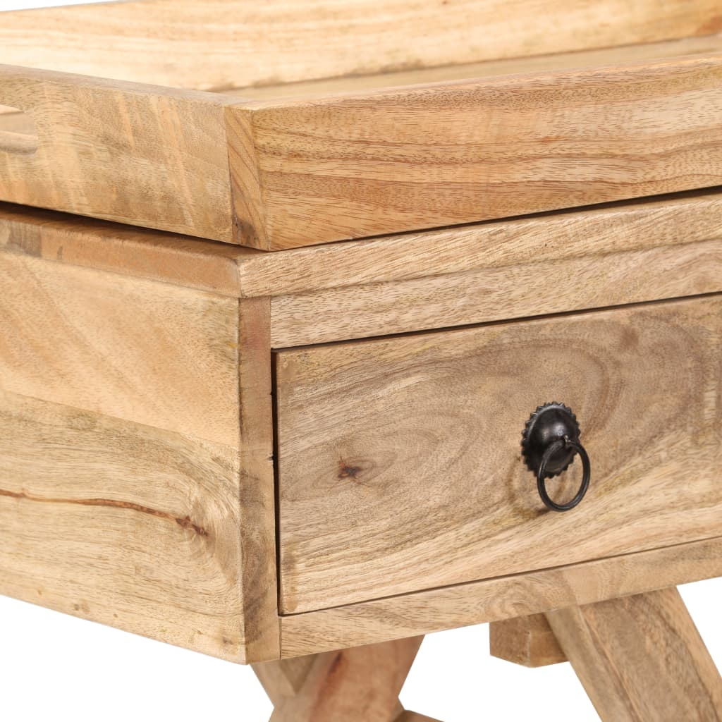 Side Table Solid Mango Wood Living with Luxury