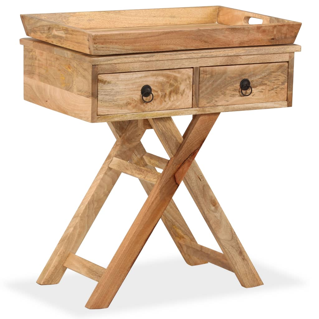Side Table Solid Mango Wood Living with Luxury