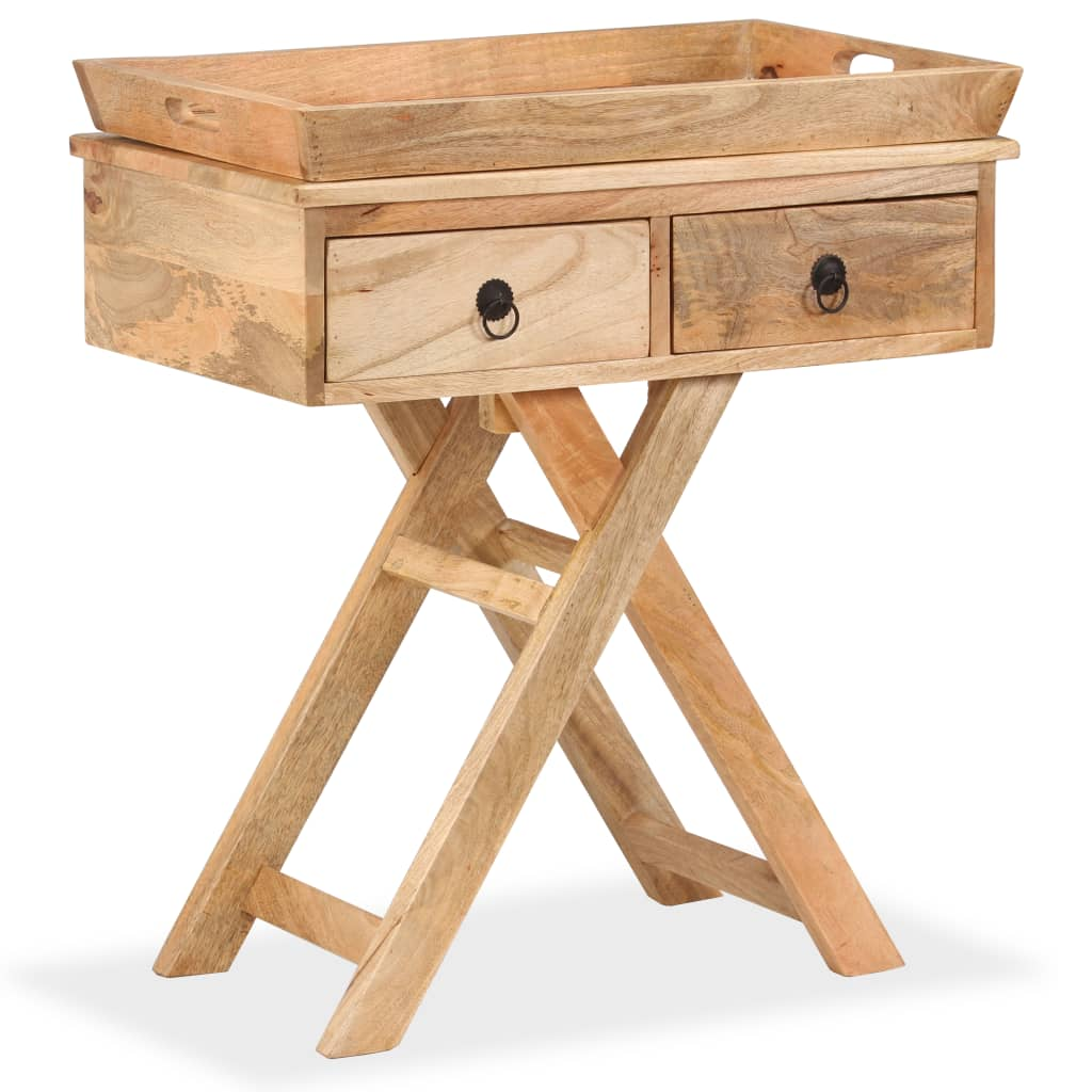 Side Table Solid Mango Wood Living with Luxury