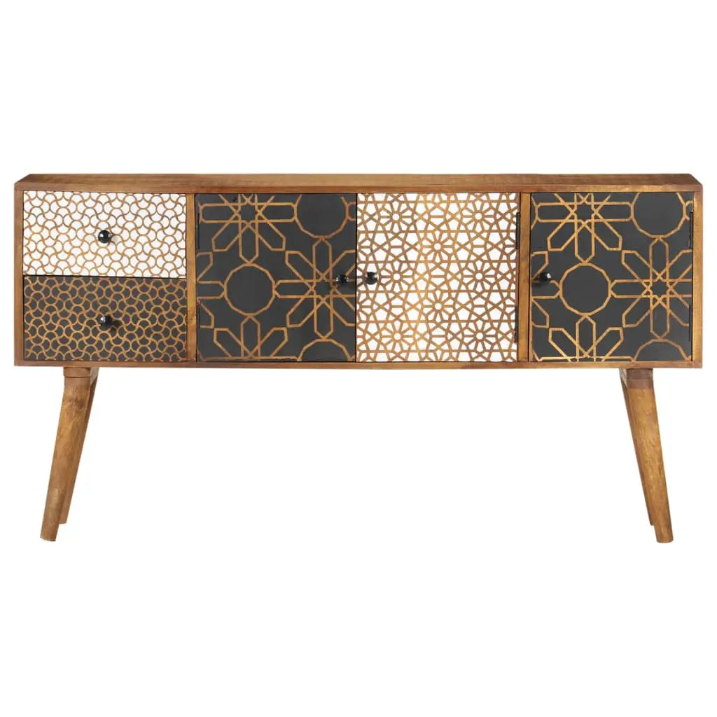 Sideboard with Printed Pattern Solid Mango Wood - Living with Luxury