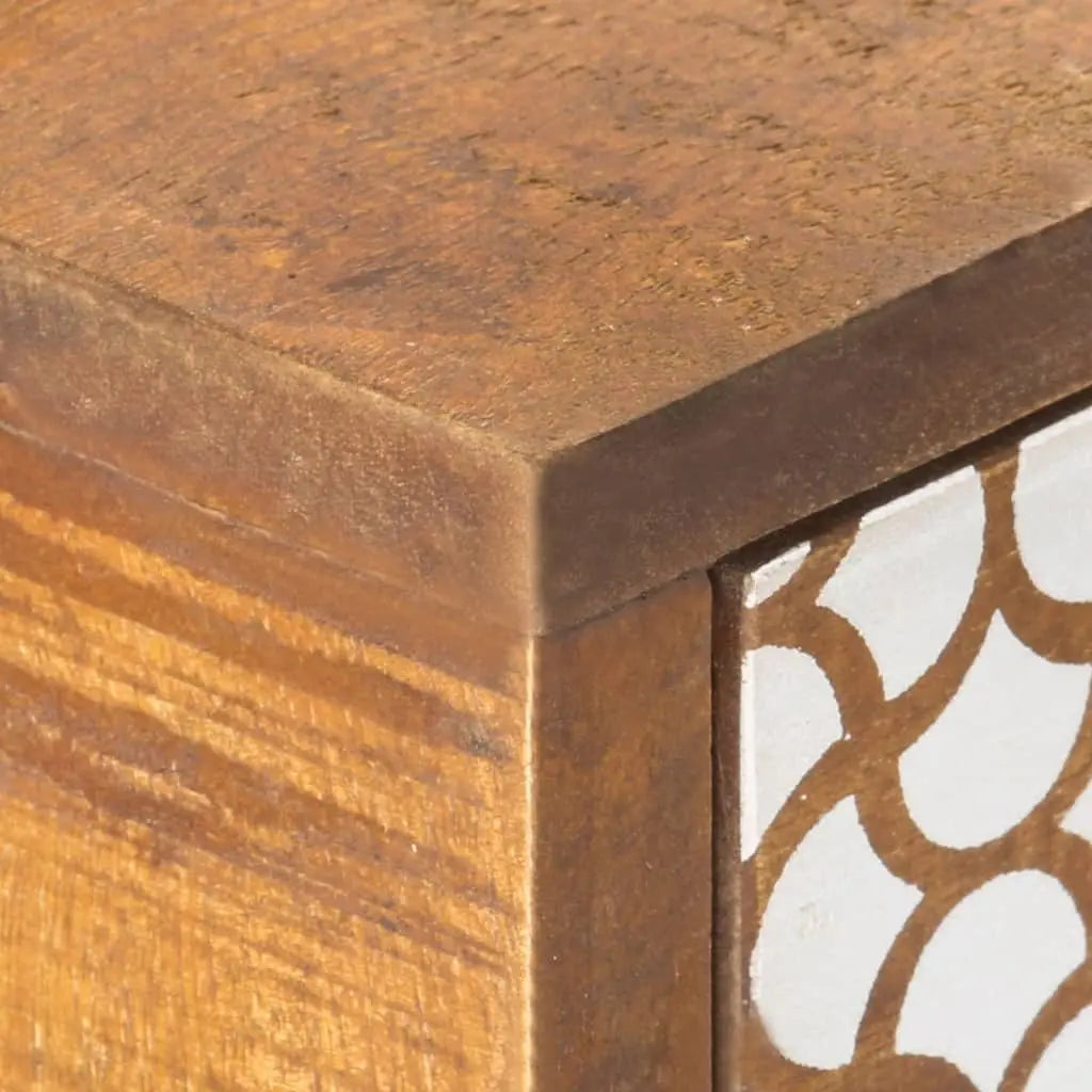 Sideboard with Printed Pattern Solid Mango Wood - Living with Luxury