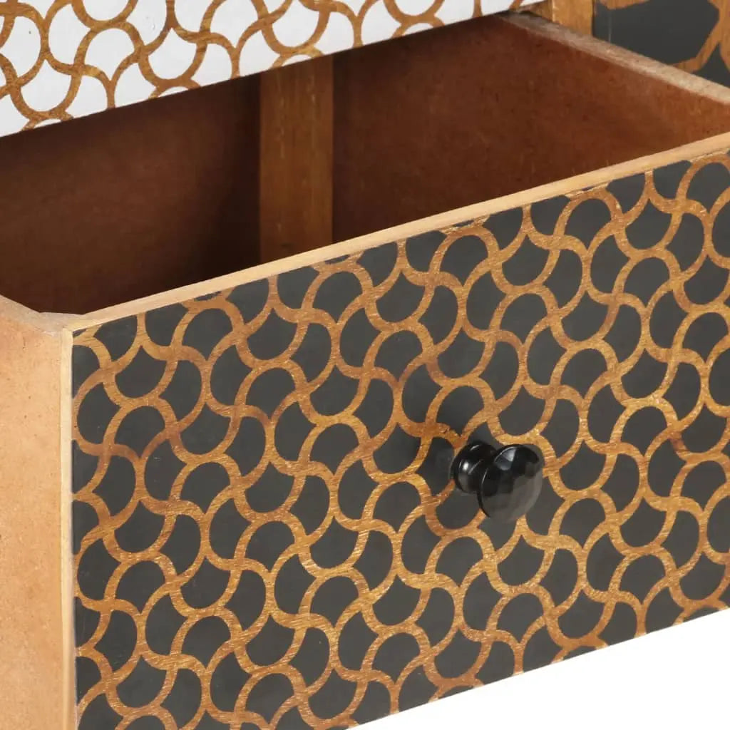 Sideboard with Printed Pattern Solid Mango Wood - Living with Luxury