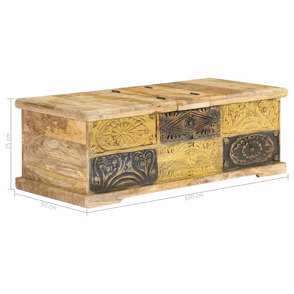 Coffee Table Solid Mango Wood - Living with Luxury