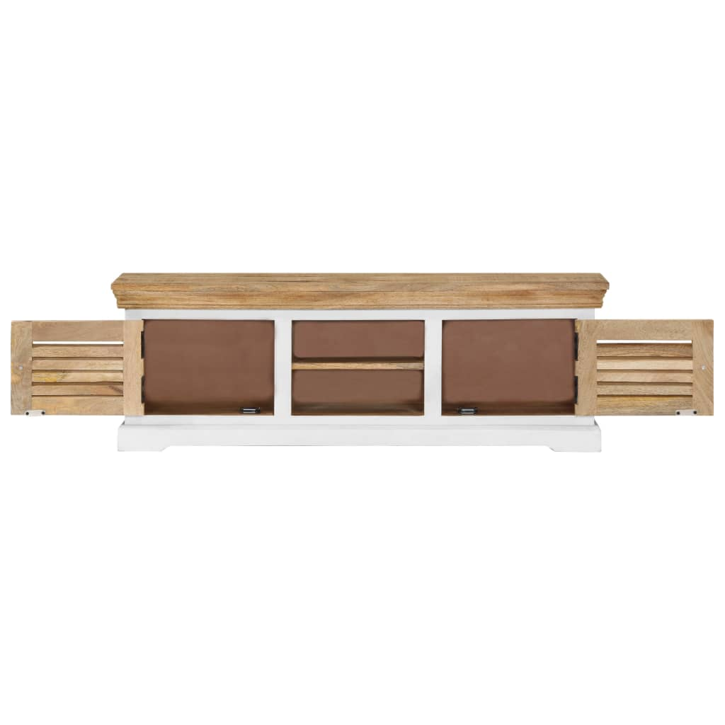 TV Cabinet Solid Mango Wood Living with Luxury