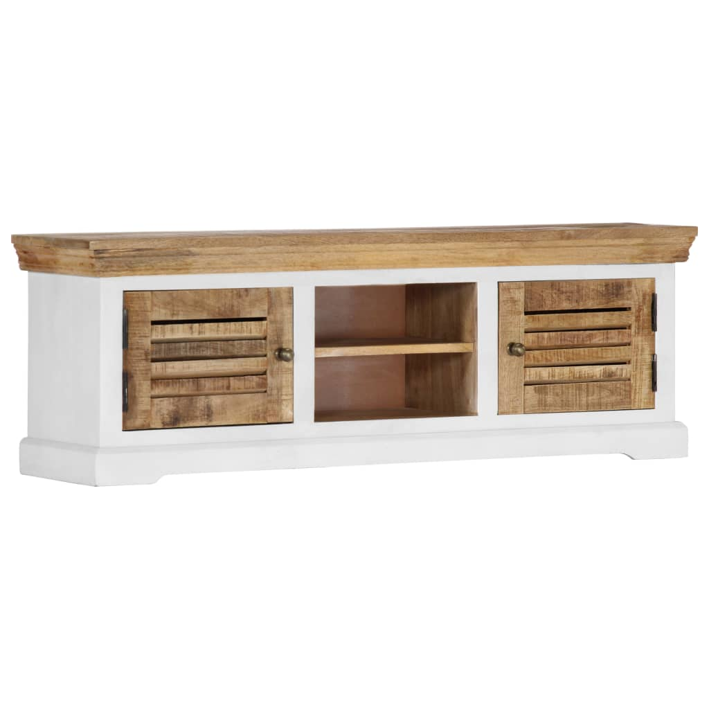 TV Cabinet Solid Mango Wood Living with Luxury