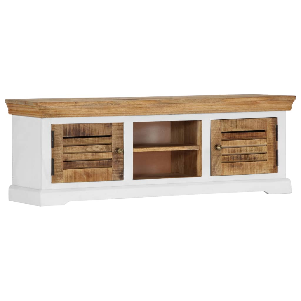 TV Cabinet Solid Mango Wood Living with Luxury
