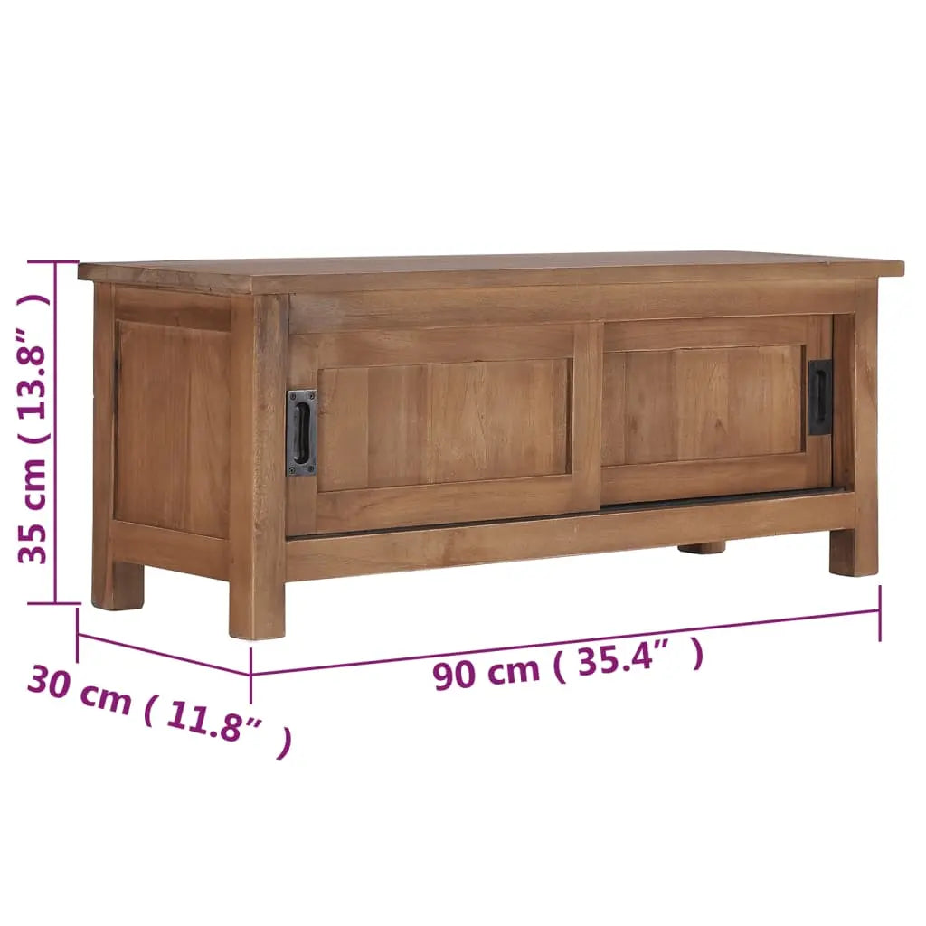 TV Cabinet Solid Teak Wood - Living with Luxury