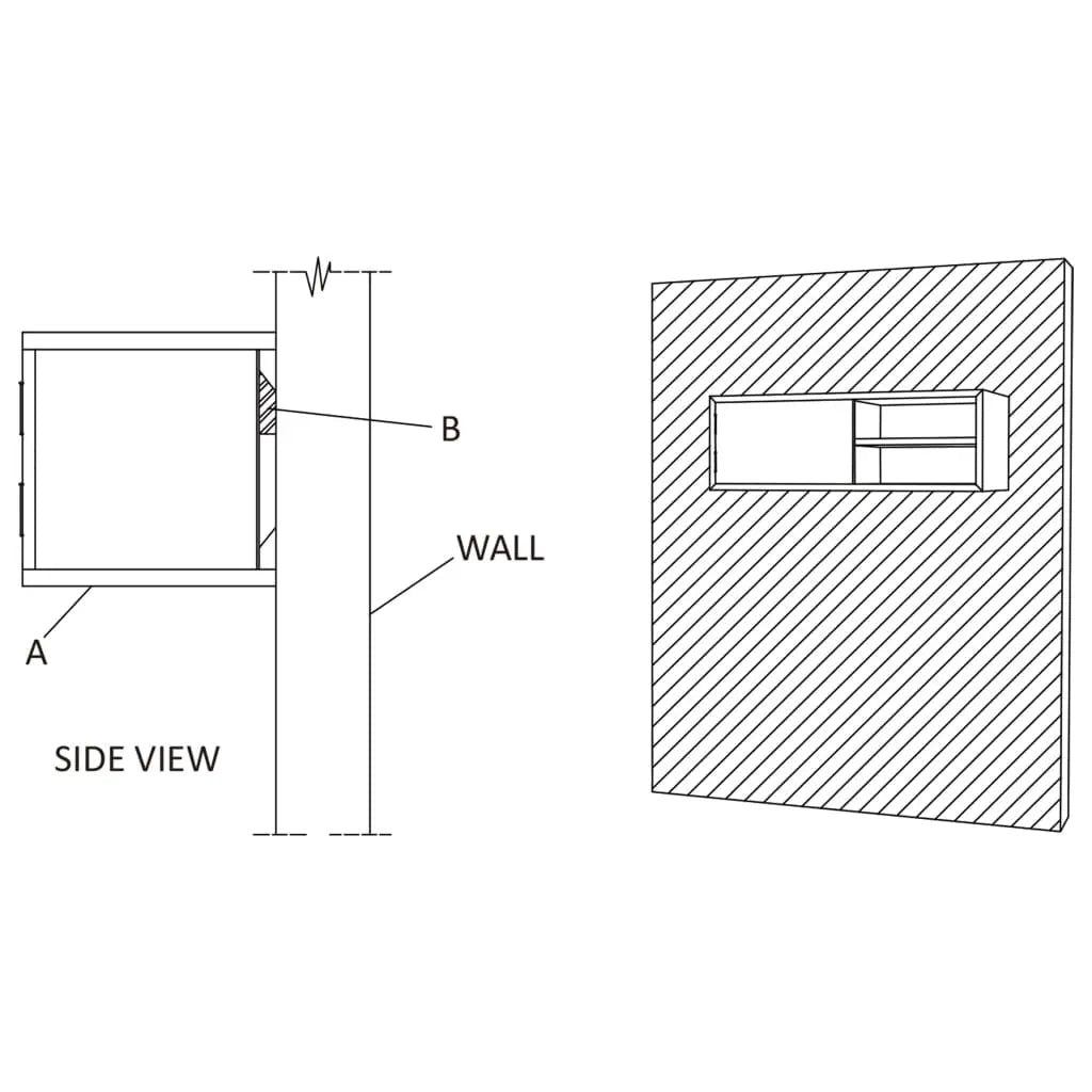 Wall-mounted TV Cabinet Solid Teak Wood - Living with Luxury