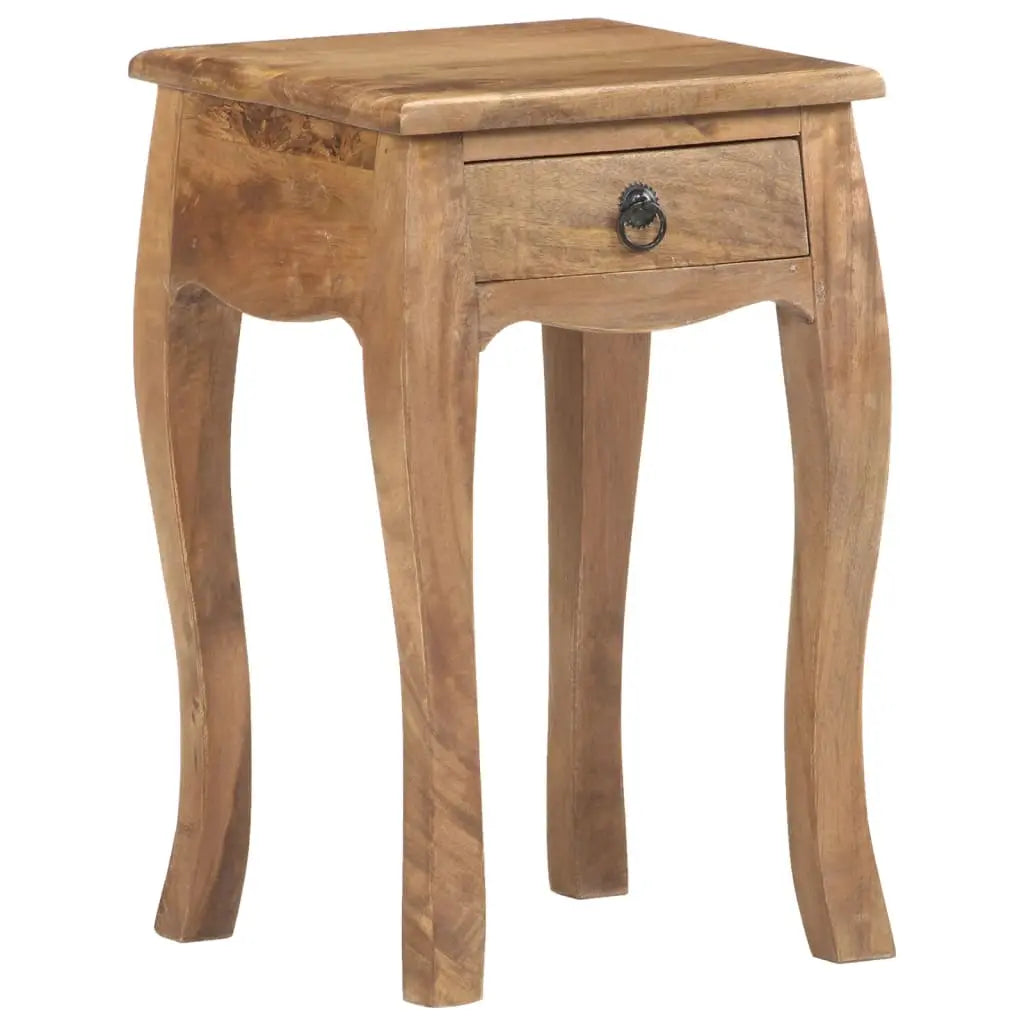Bed Cabinet Solid Mango Wood - Living with Luxury