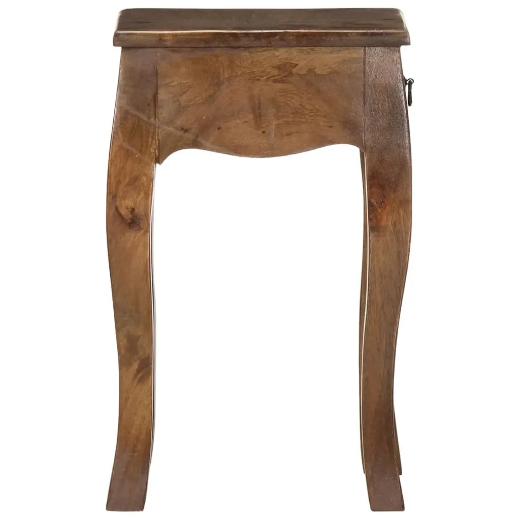 Bed Cabinet Solid Mango Wood - Living with Luxury