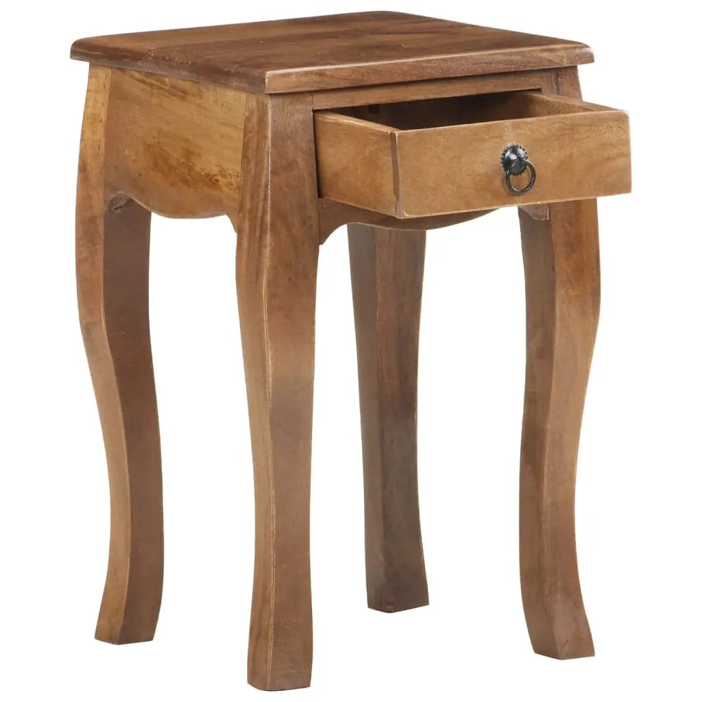 Bed Cabinet Solid Mango Wood - Living with Luxury