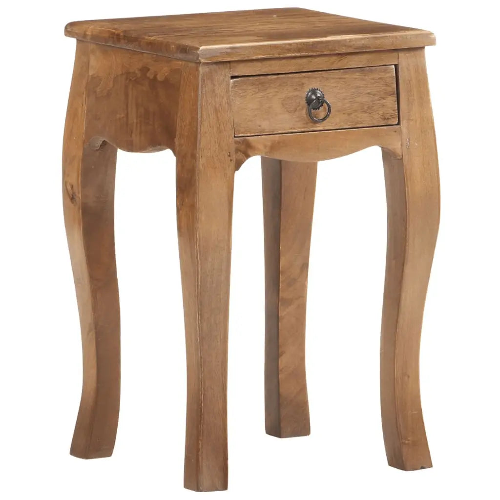 Bed Cabinet Solid Mango Wood - Living with Luxury
