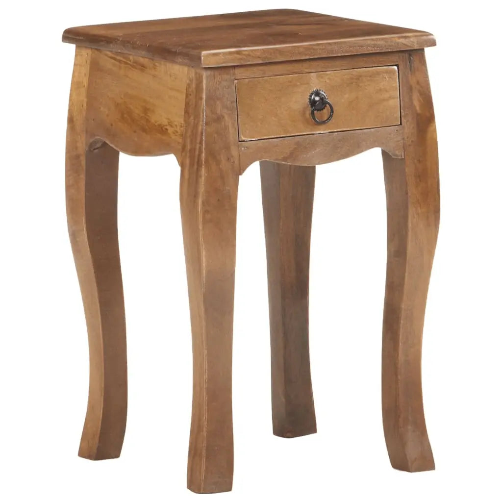 Bed Cabinet Solid Mango Wood - Living with Luxury