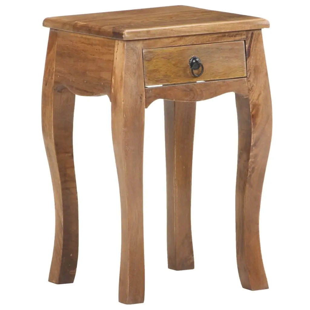 Bed Cabinet Solid Mango Wood - Living with Luxury