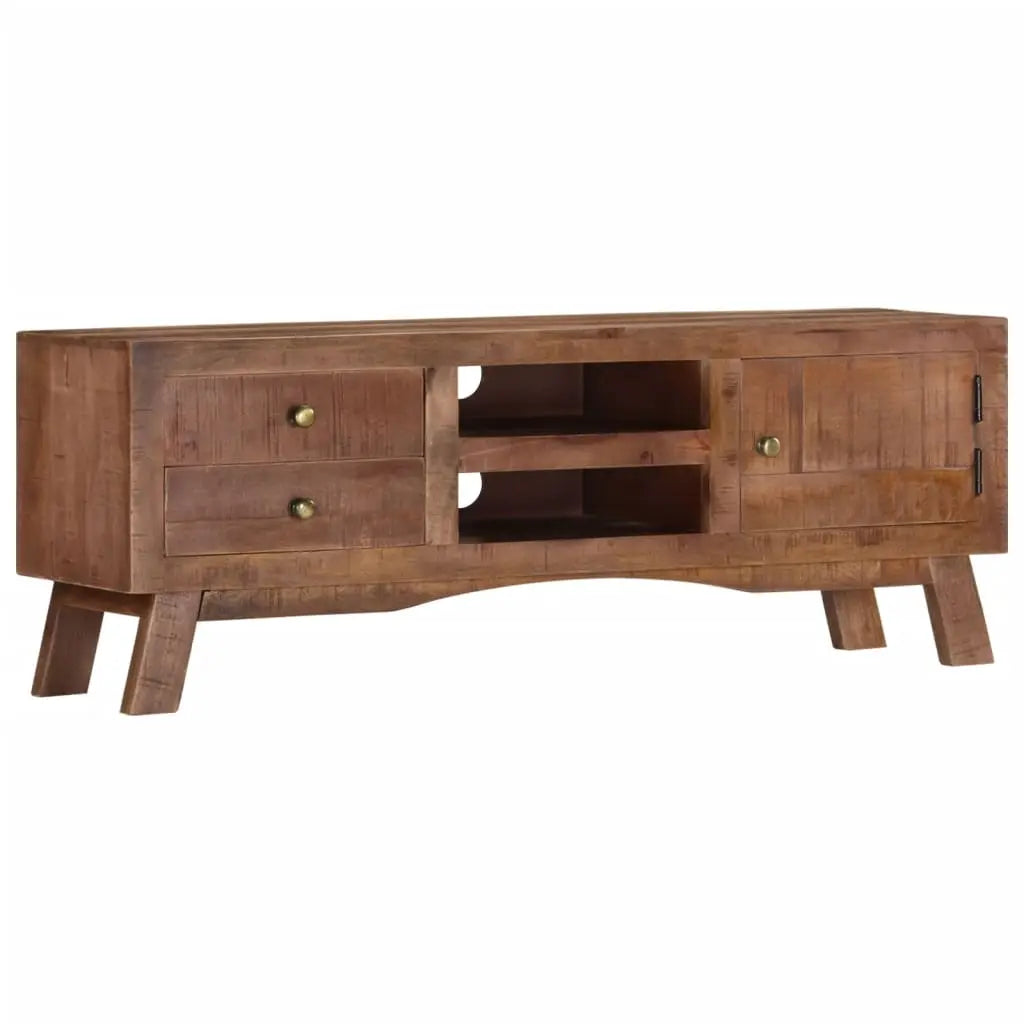 TV Cabinet Rough Mango Wood - Living with Luxury