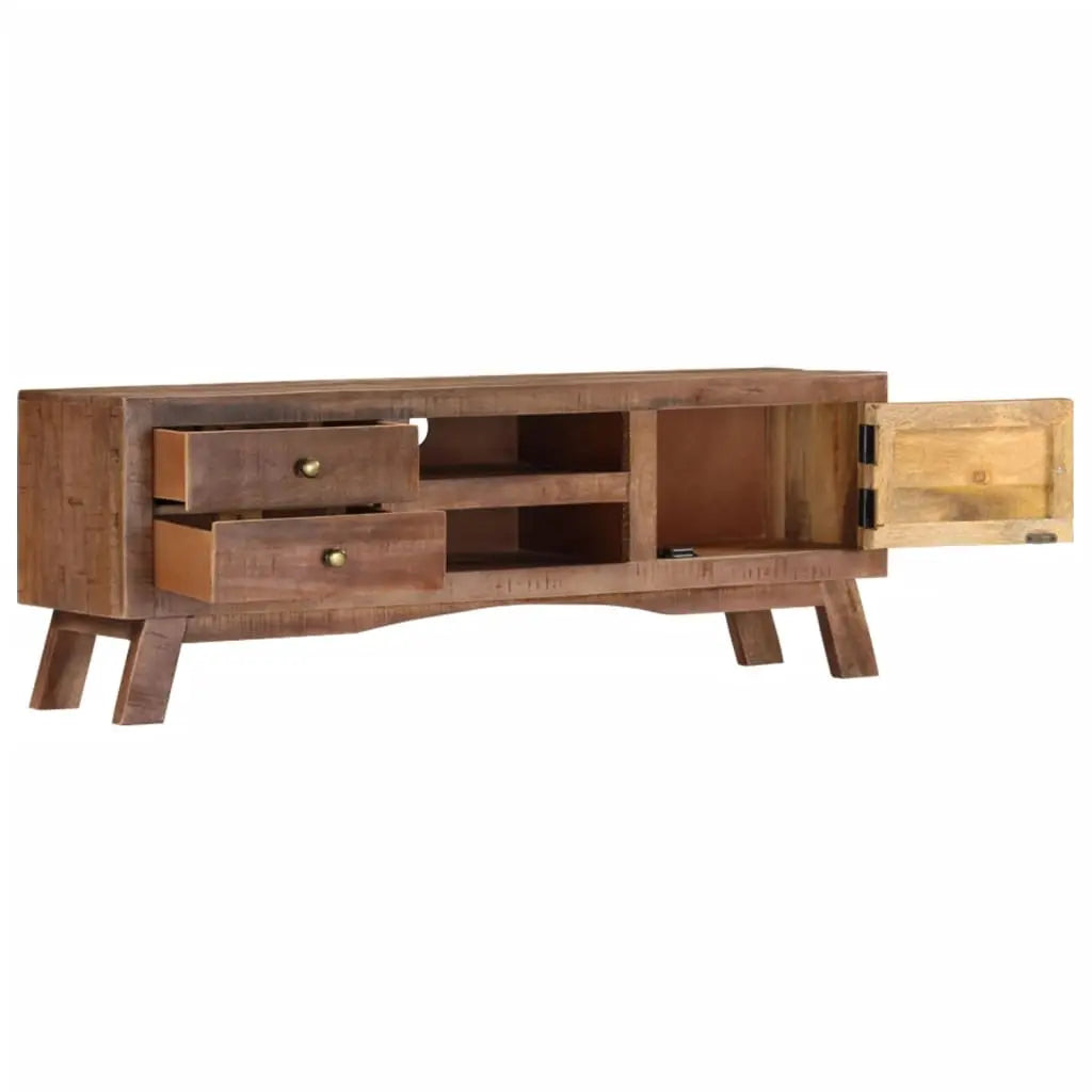 TV Cabinet Rough Mango Wood - Living with Luxury