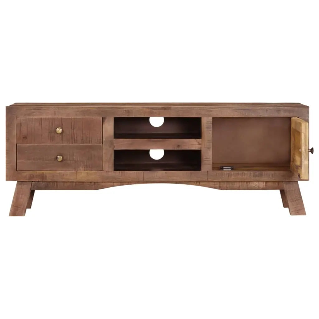 TV Cabinet Rough Mango Wood - Living with Luxury