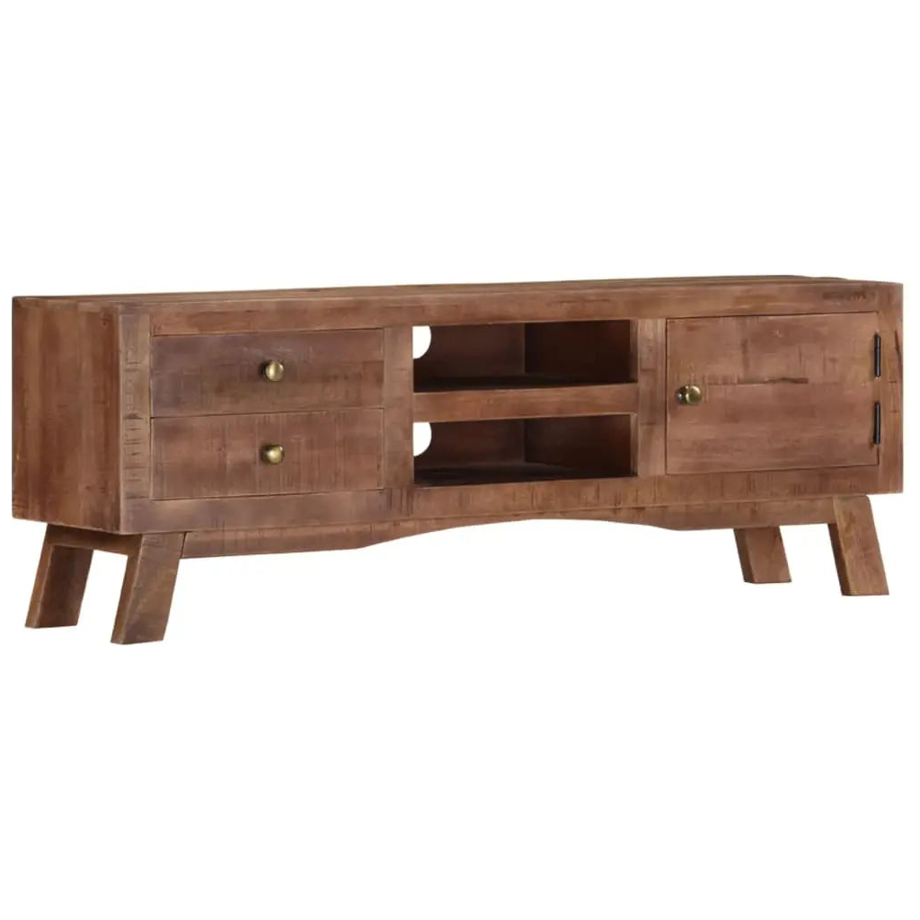 TV Cabinet Rough Mango Wood - Living with Luxury