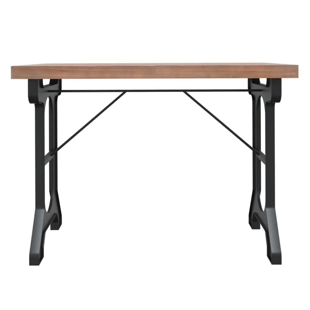 Dining Table Solid Wood Fir and Iron - Living with Luxury