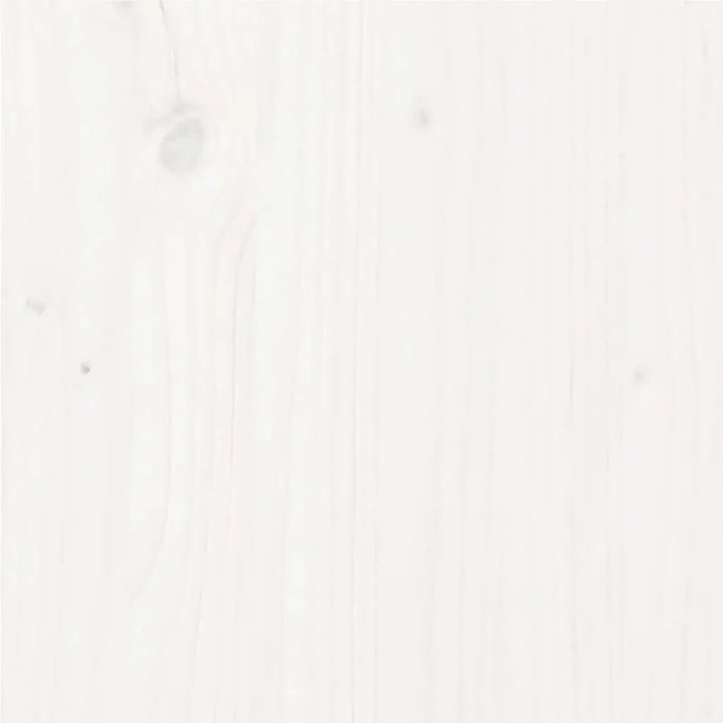 Bed Frame without Mattress White Solid Wood Pine - Living with Luxury