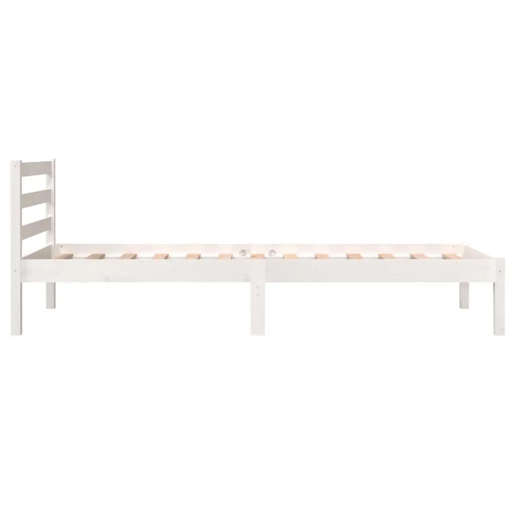 Bed Frame without Mattress White Small Single - Living with Luxury