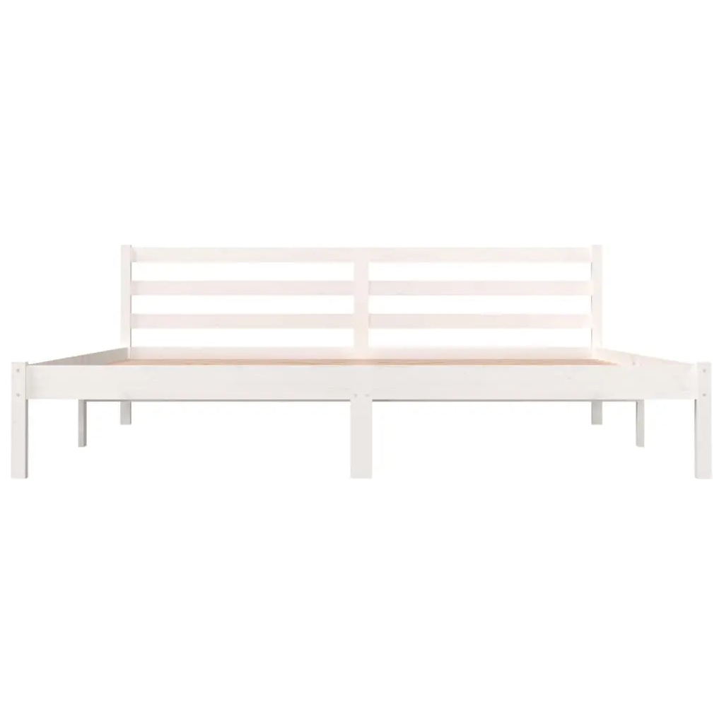 Bed Frame without Mattress White Super King Size - Living with Luxury
