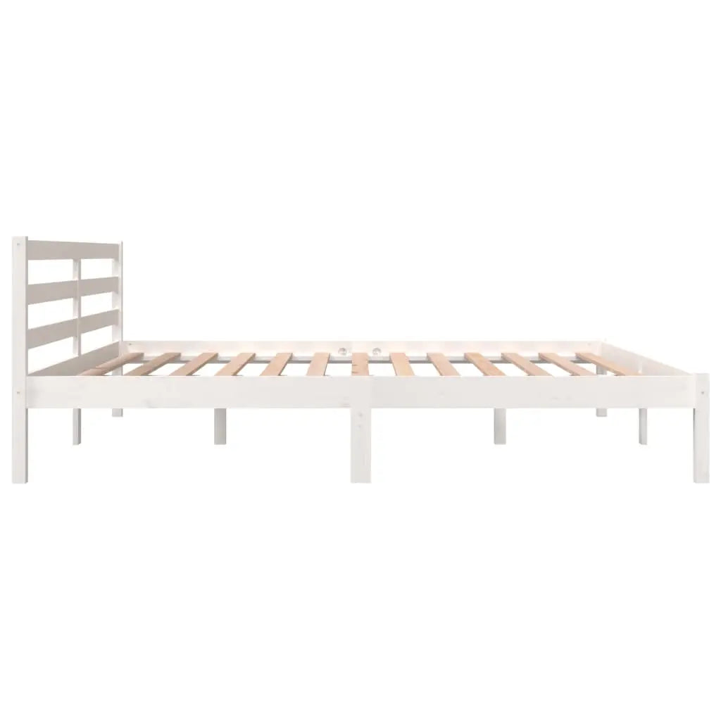 Bed Frame without Mattress White Super King Size - Living with Luxury