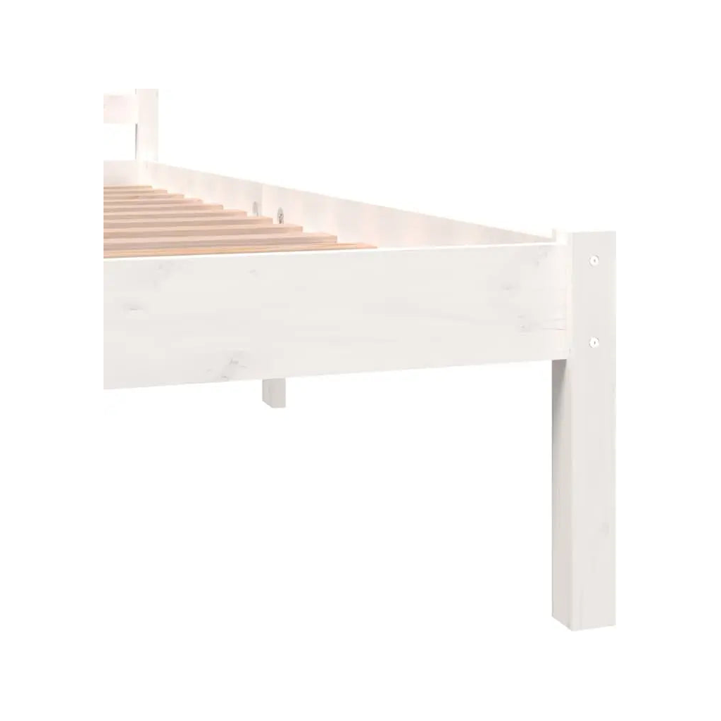 Bed Frame without Mattress White Super King Size - Living with Luxury
