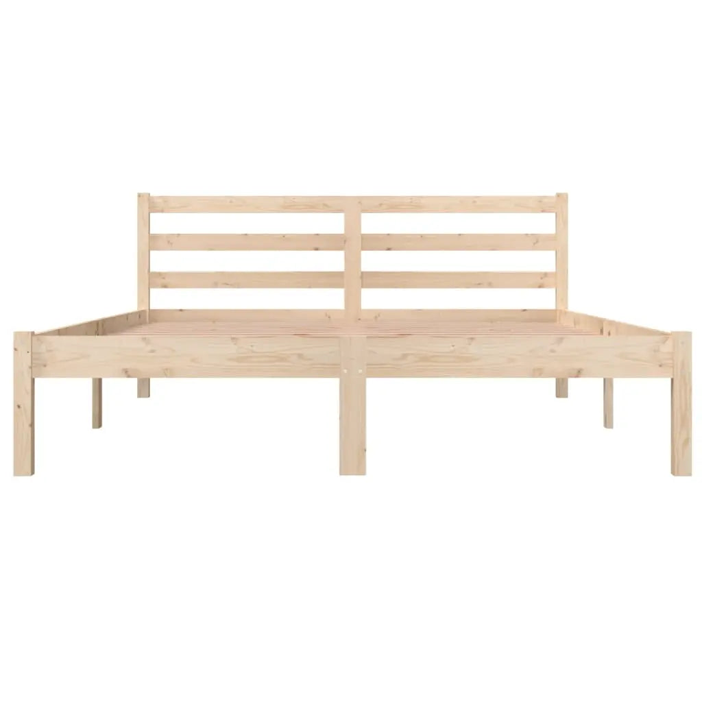 Bed Frame without Mattress Solid Wood Pine - Living with Luxury