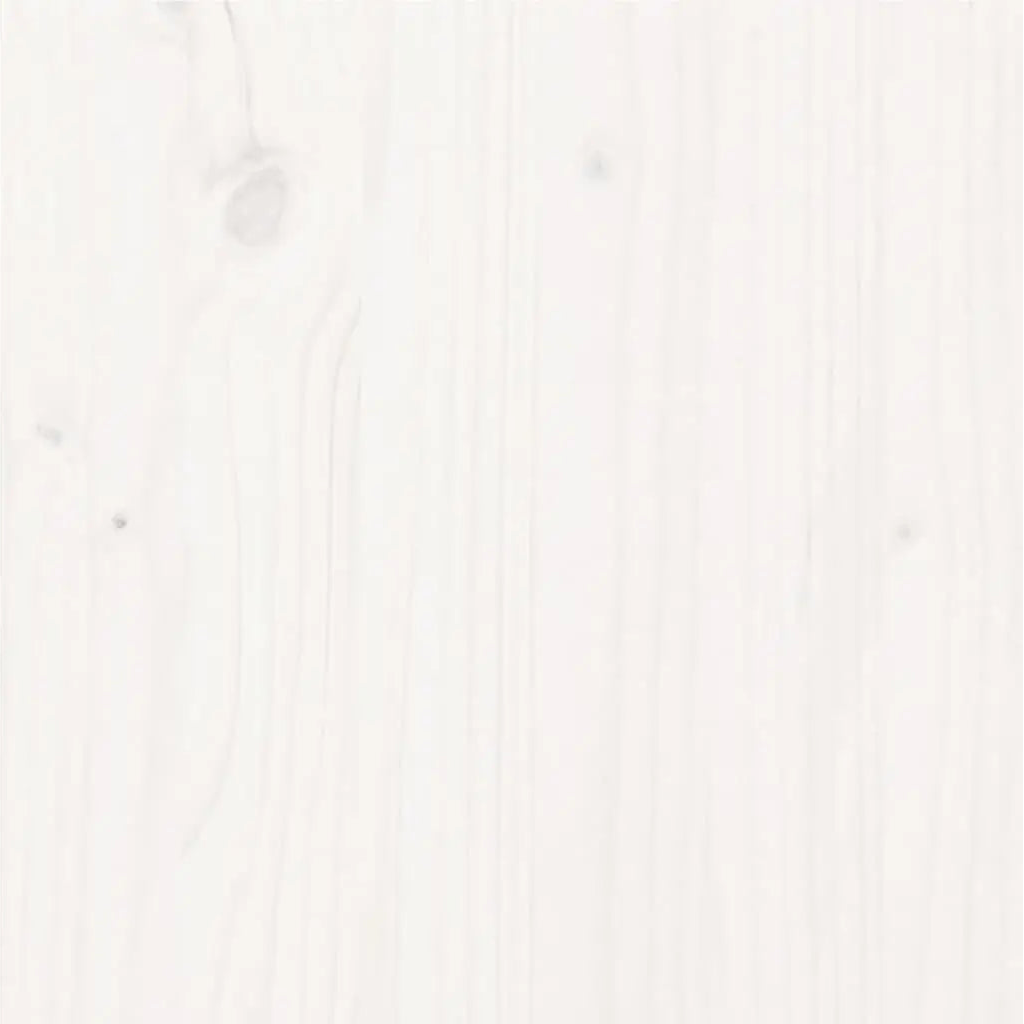Bed Frame without Mattress White Solid Wood Pine - Living with Luxury