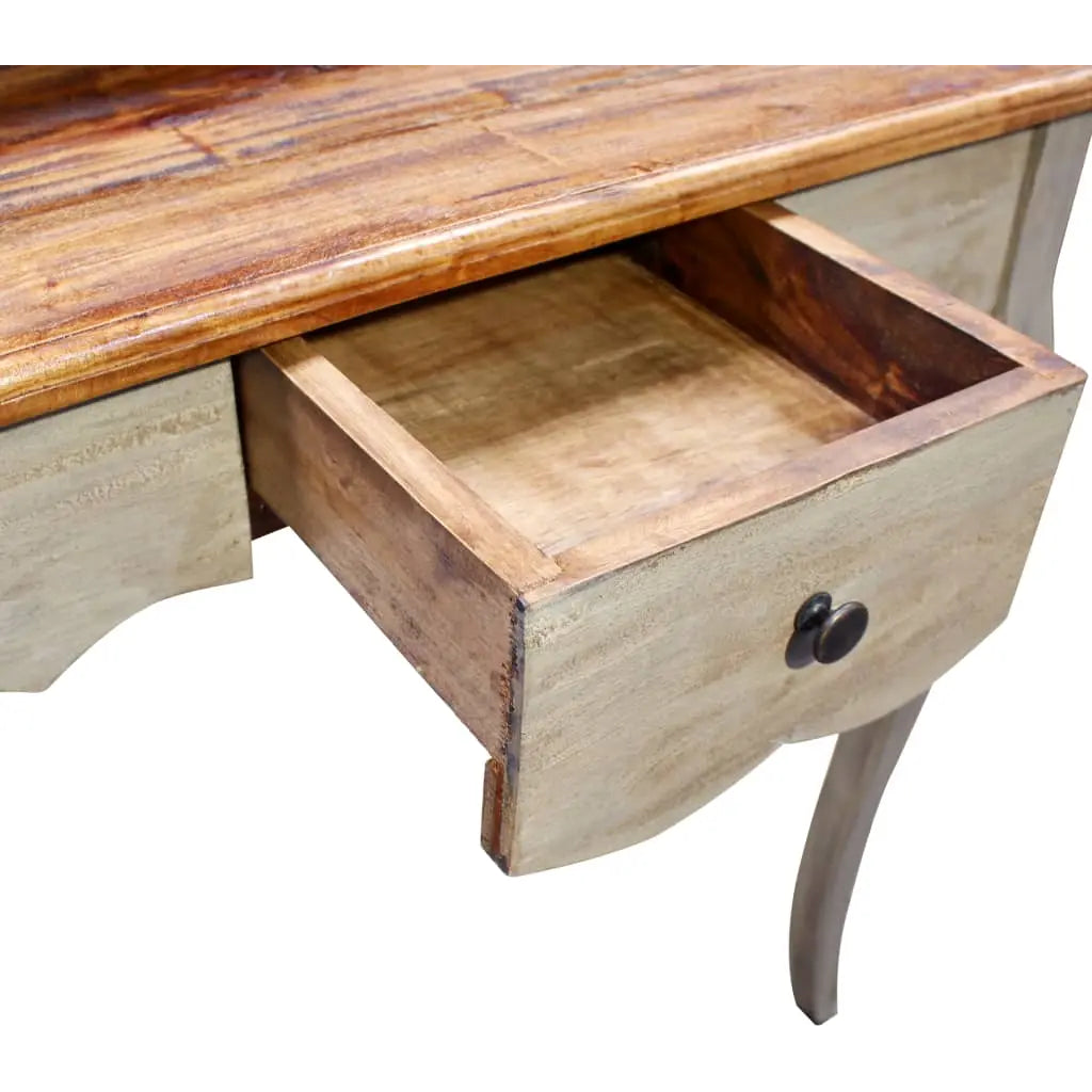 Writing Desk Solid Mahogany Wood - Living with Luxury
