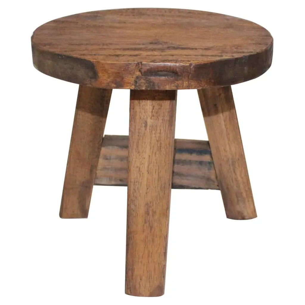 Stool Solid Mahogany Wood - Living with Luxury