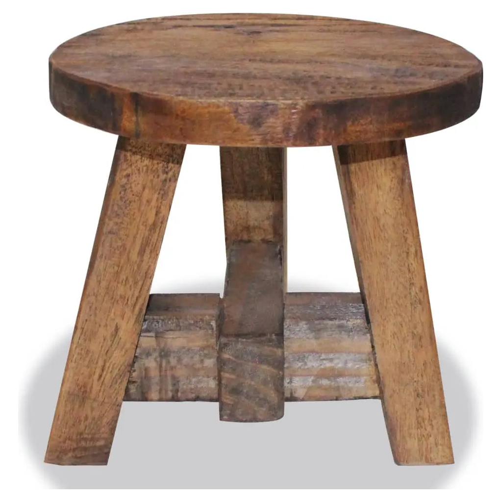 Stool Solid Mahogany Wood - Living with Luxury