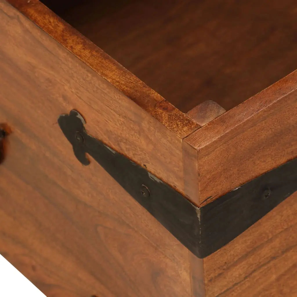Coffee Table Solid Acacia Wood Honey Finish - Living with Luxury