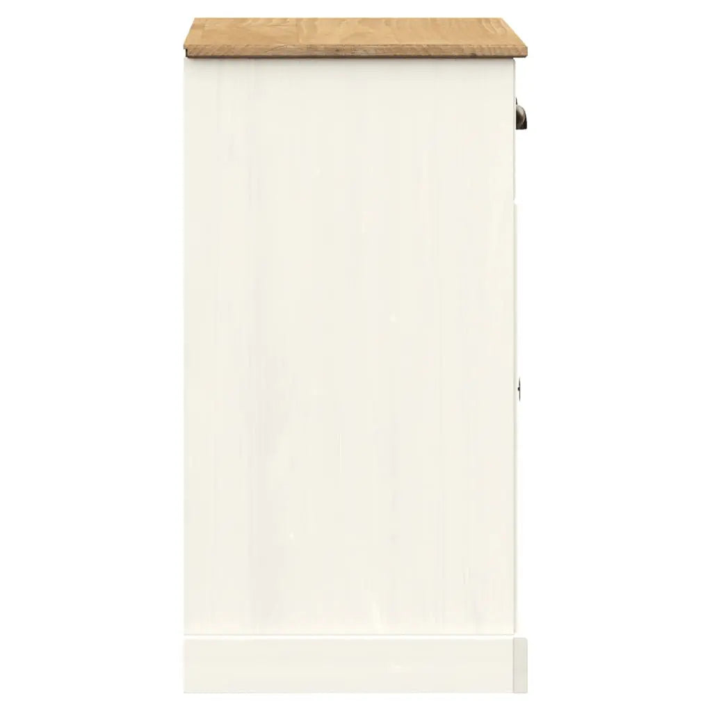 Sideboard with Drawers VIGO White Solid Wood Pine - Living with Luxury