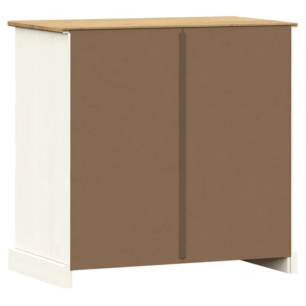 Sideboard with Drawers VIGO White Solid Wood Pine - Living with Luxury