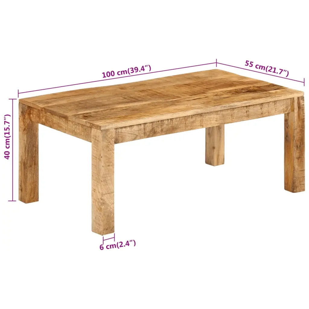 Coffee Table Solid Wood Mango - Living with Luxury